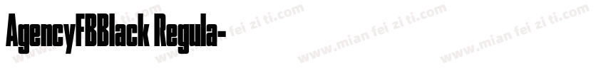 AgencyFBBlack Regula字体转换